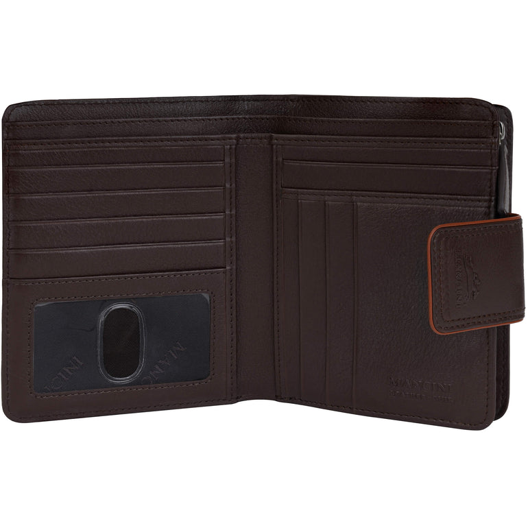 Mancini Wallets Mancini Sonoma Women’s Medium Clutch Wallet with Enhanced RFID Protection