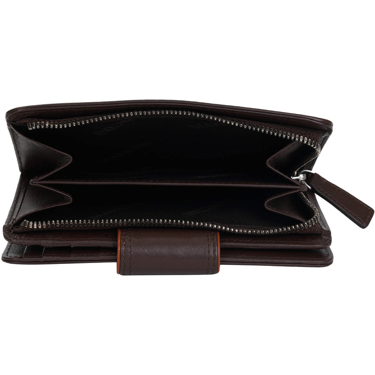 Mancini Wallets Mancini Sonoma Women’s Medium Clutch Wallet with Enhanced RFID Protection