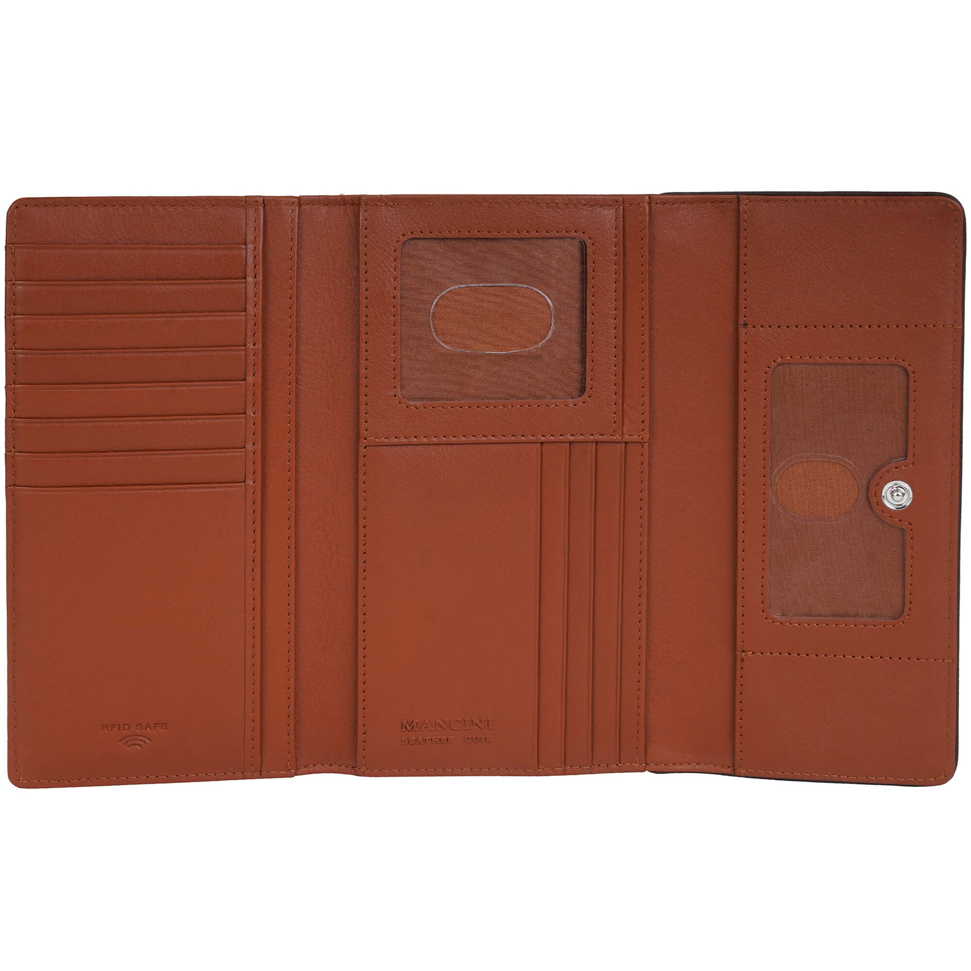 Mancini Wallets Mancini Sonoma Women’s Medium Clutch Wallet with Enhanced RFID Protection
