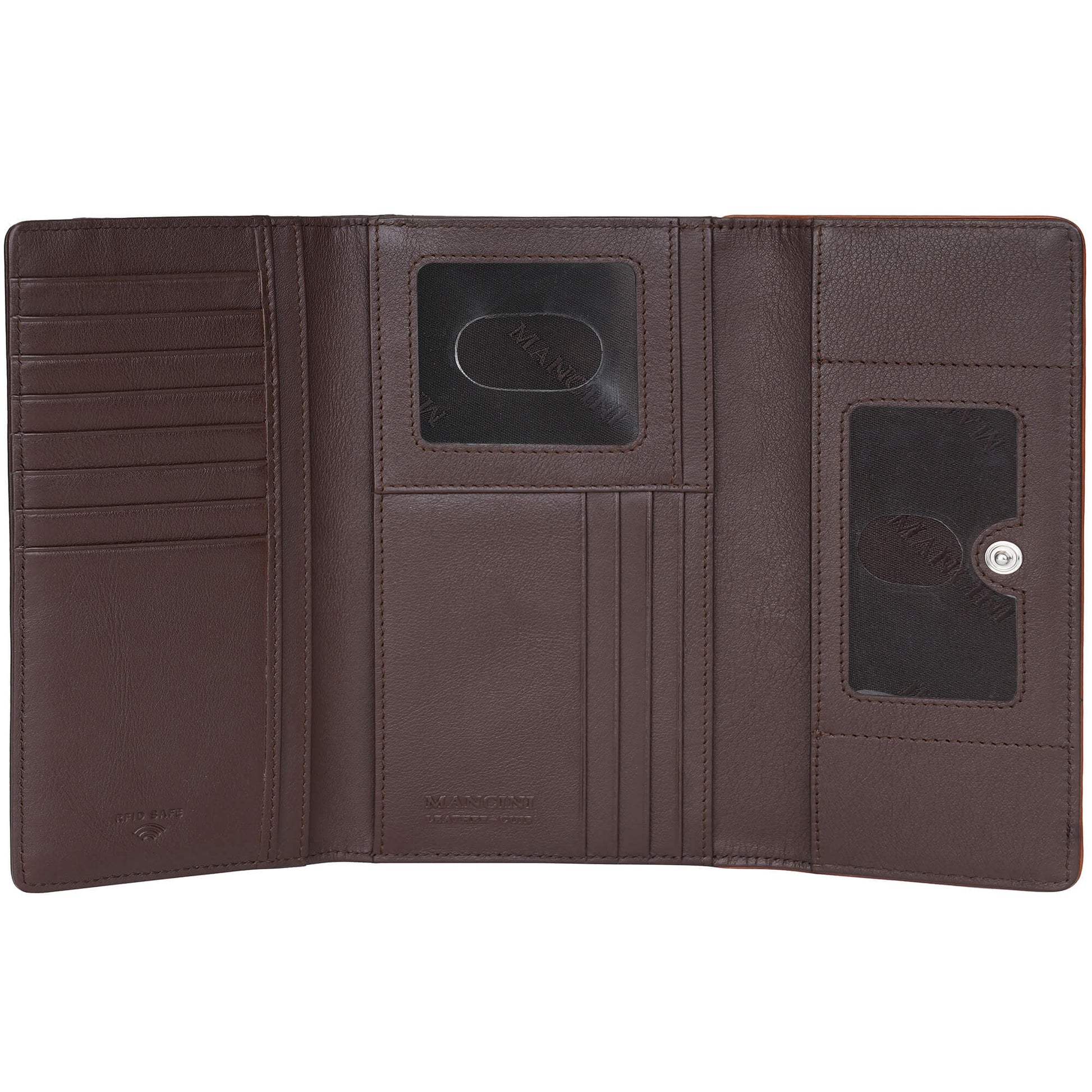 Mancini Wallets Mancini Sonoma Women’s Medium Clutch Wallet with Enhanced RFID Protection
