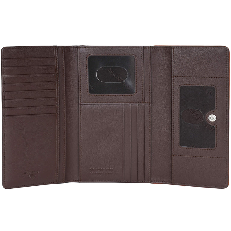 Mancini Wallets Mancini Sonoma Women’s Medium Clutch Wallet with Enhanced RFID Protection