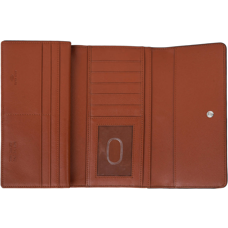 Mancini Wallets Mancini Sonoma Women’s Quad fold Wallet with Enhanced RFID Protection