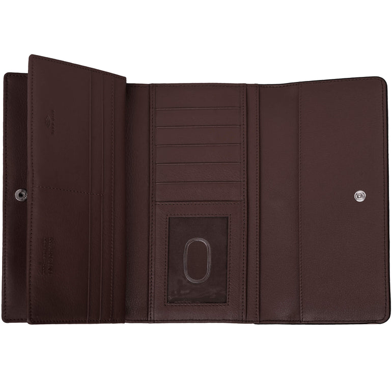 Mancini Wallets Mancini Sonoma Women’s Quad fold Wallet with Enhanced RFID Protection