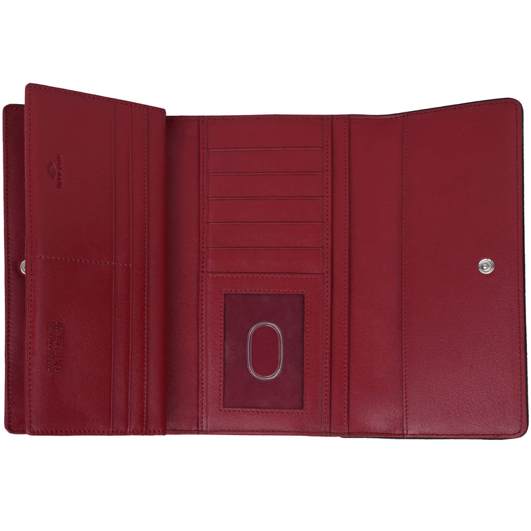Mancini Wallets Mancini Sonoma Women’s Quad fold Wallet with Enhanced RFID Protection