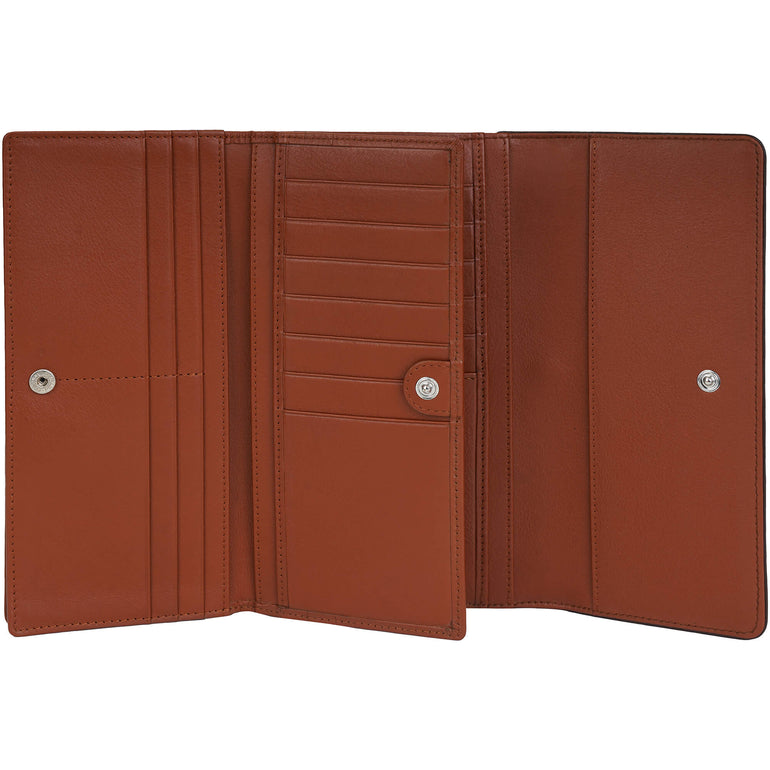 Mancini Wallets Mancini Sonoma Women’s Quad fold Wallet with Enhanced RFID Protection