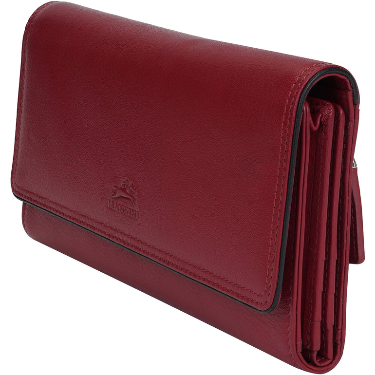 Mancini Wallets Mancini Sonoma Women’s Quad fold Wallet with Enhanced RFID Protection