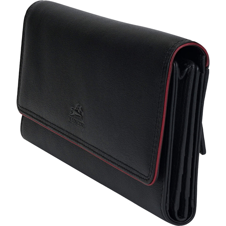 Mancini Wallets Mancini Sonoma Women’s Quad fold Wallet with Enhanced RFID Protection