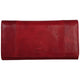 Mancini Wallets Red Mancini Pelle D’oro RFID Secure Quad Fold Wallet