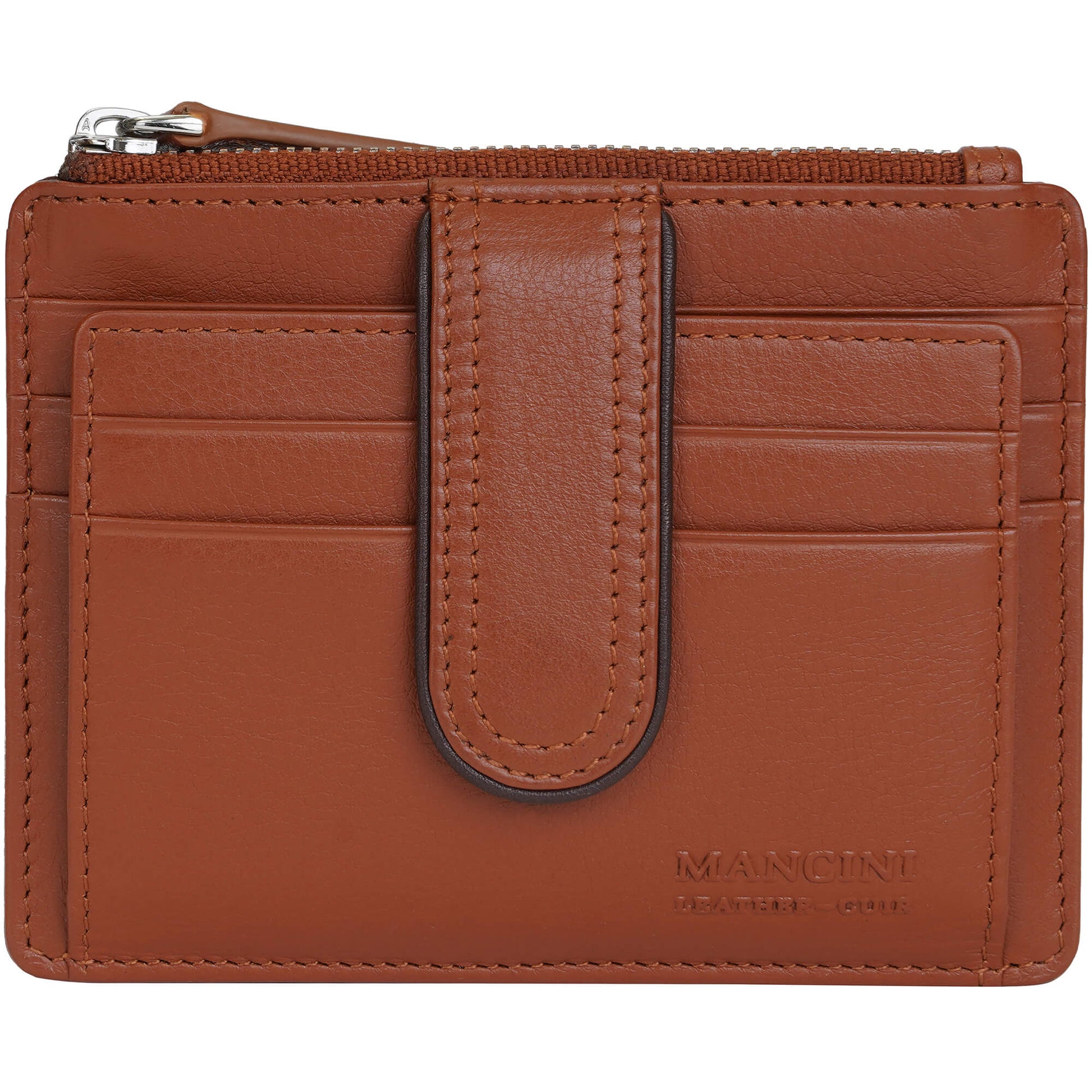 Mancini Wallets Tan Mancini Sonoma Women’s Card Case with Enhanced RFID Protection