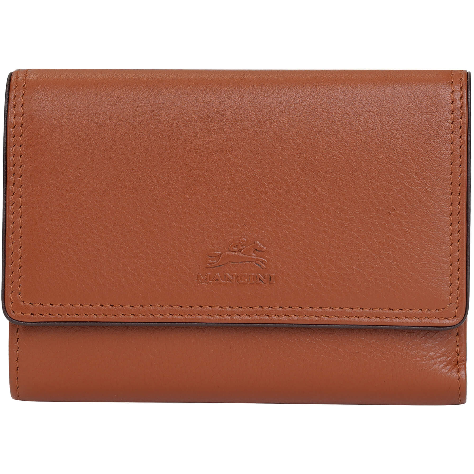 Mancini Wallets Tan Mancini Sonoma Women’s Medium Clutch Wallet with Enhanced RFID Protection