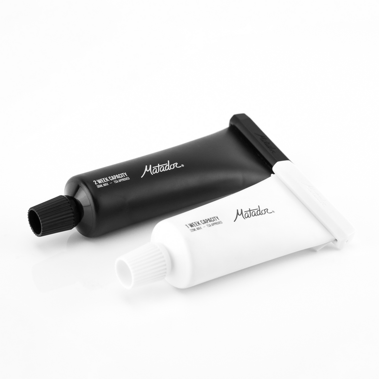 Matador Travel Accessories Black/White Matador Refillable Toothpaste Tubes