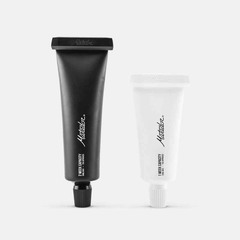 Matador Travel Accessories Black/White Matador Refillable Toothpaste Tubes