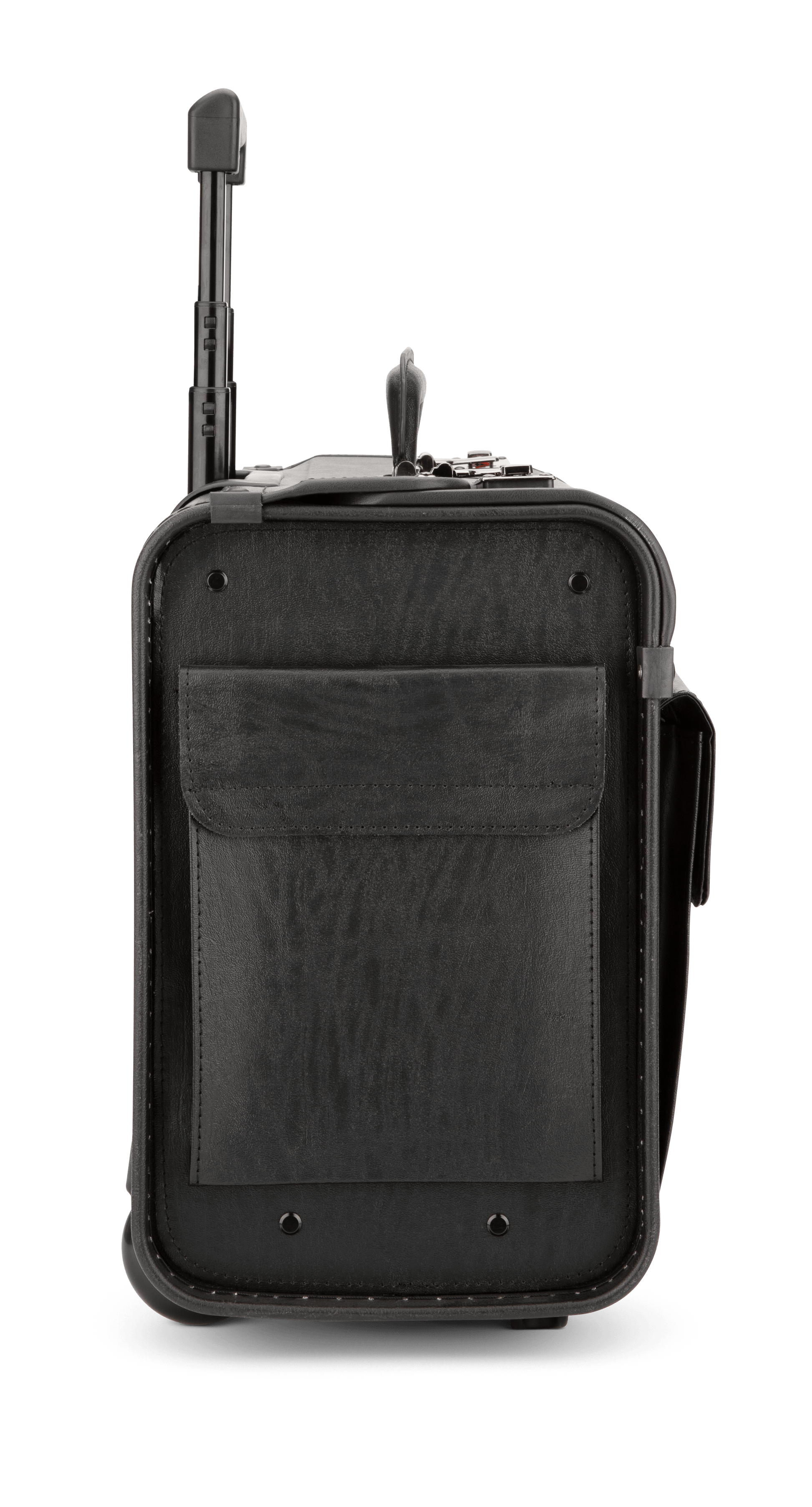 Nextech Briefcases Black Nextech Faux-Leather Rolling Catalog Case