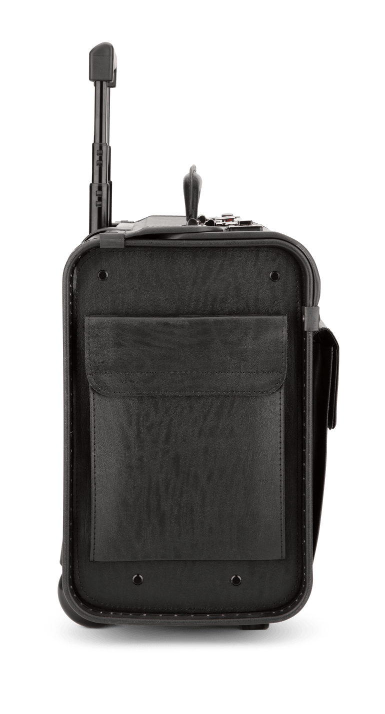 Nextech Briefcases Black Nextech Faux-Leather Rolling Catalog Case