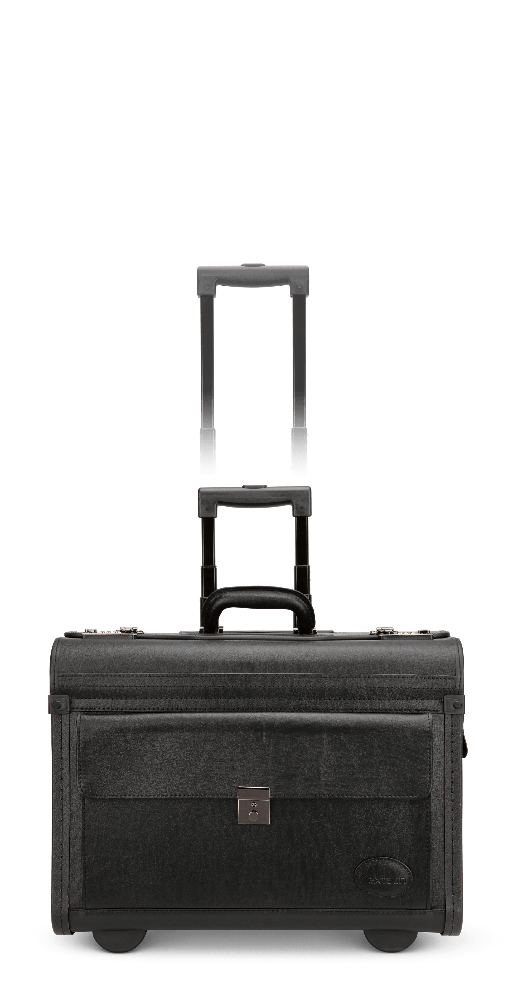 Nextech Briefcases Black Nextech Faux-Leather Rolling Catalog Case