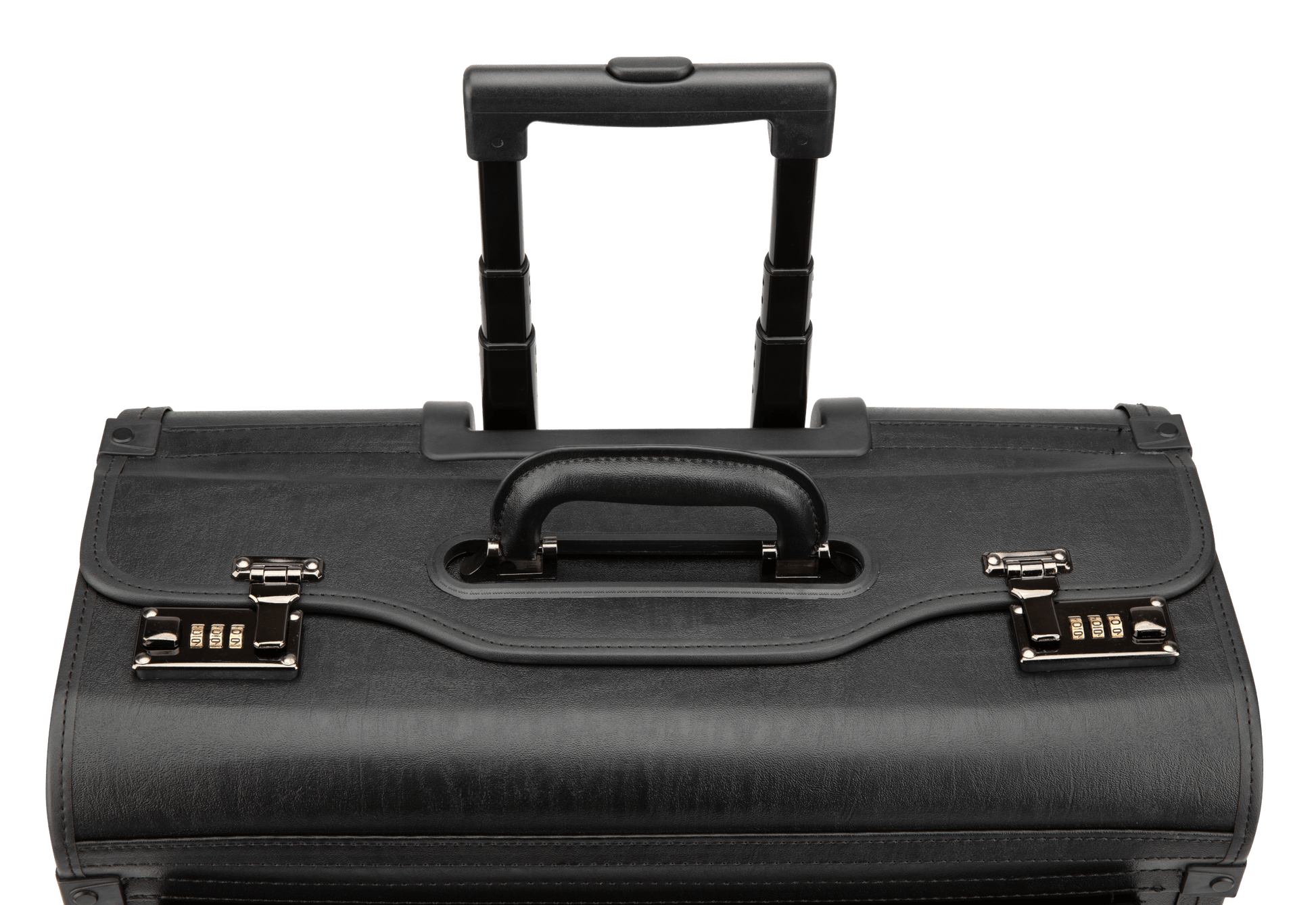 Nextech Briefcases Black Nextech Faux-Leather Rolling Catalog Case