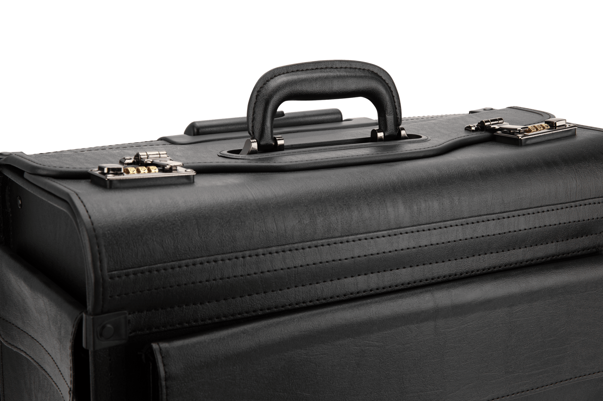 Nextech Briefcases Black Nextech Faux-Leather Rolling Catalog Case
