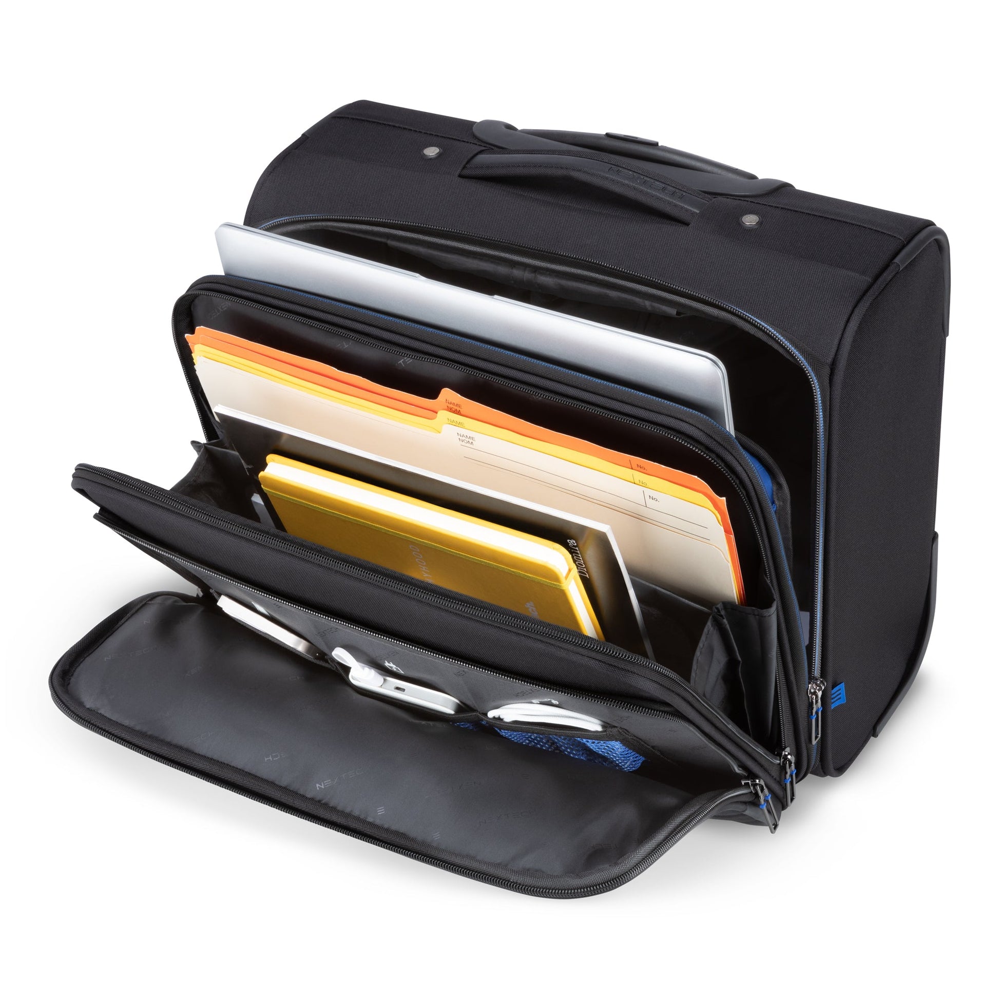 Nextech Briefcases Black Nextech Rolling Briefcase