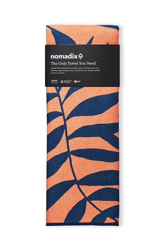 Nomadix Travel Accessories Leaf Me Alone Orange Nomadix Original Towel - Leaf Me Alone Orange
