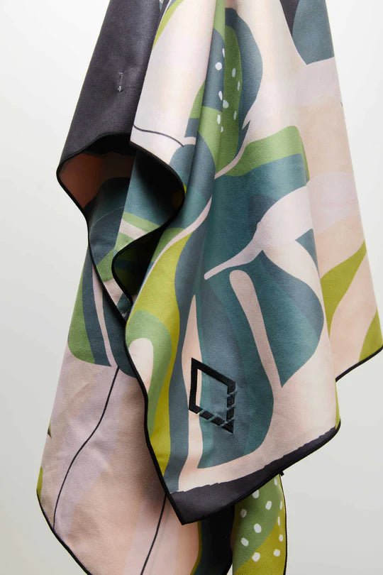 Nomadix Travel Accessories Monstera Green Pink Nomadix Ultralight Towel - Monstera Green Pink