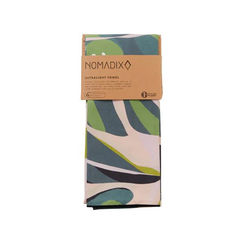 Nomadix Travel Accessories Monstera Green Pink Nomadix Ultralight Towel - Monstera Green Pink