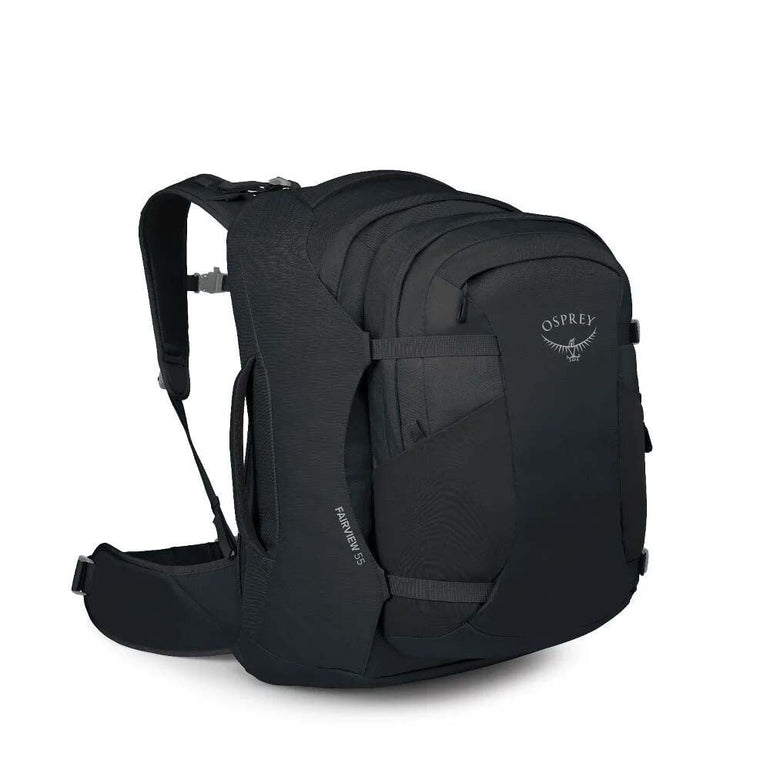 Osprey Backpacks Black Osprey Fairview 55 Extended Fit Travel Pack