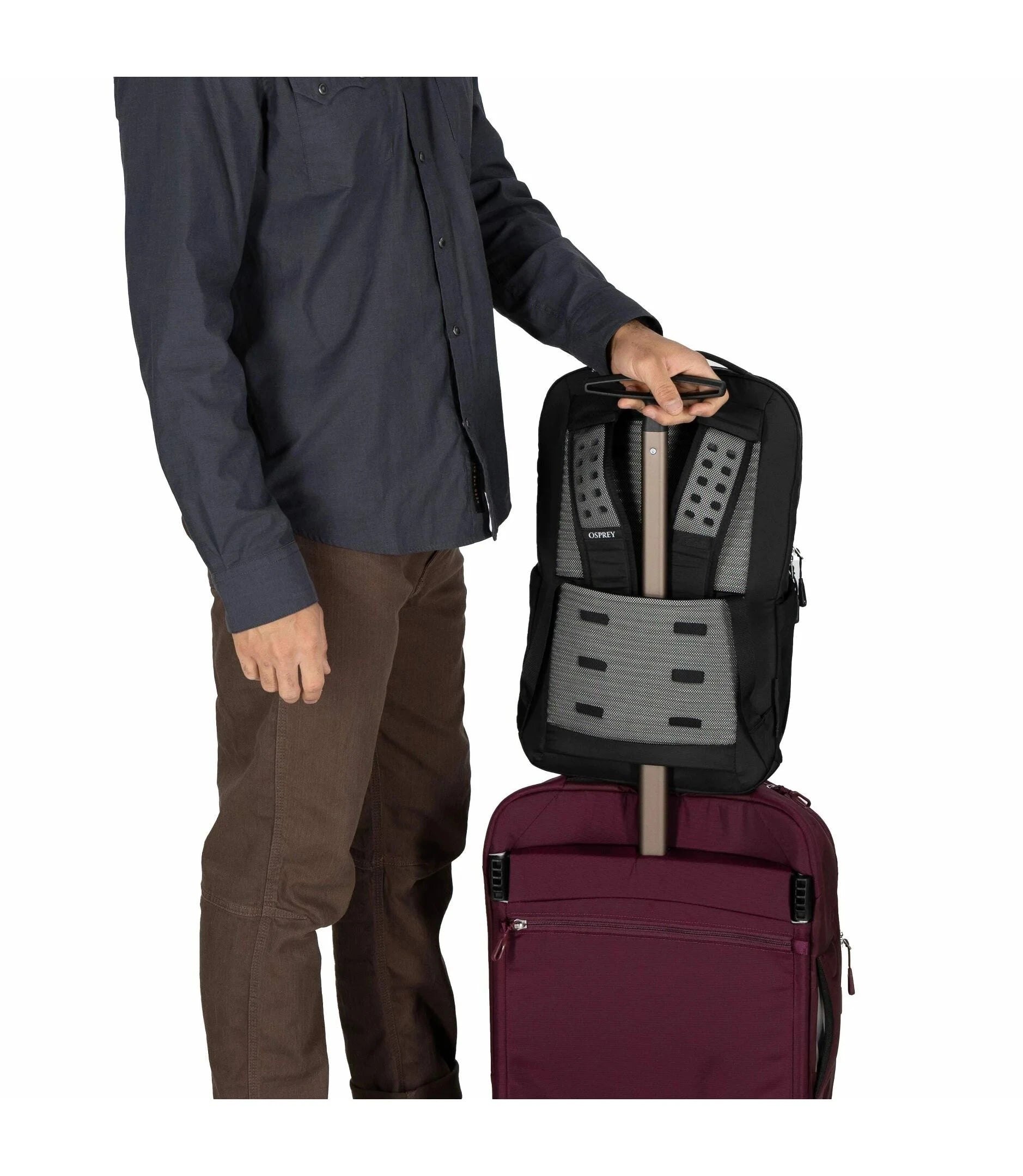 Osprey Backpacks Black Osprey Ozone Slim Pack Travel Backpack