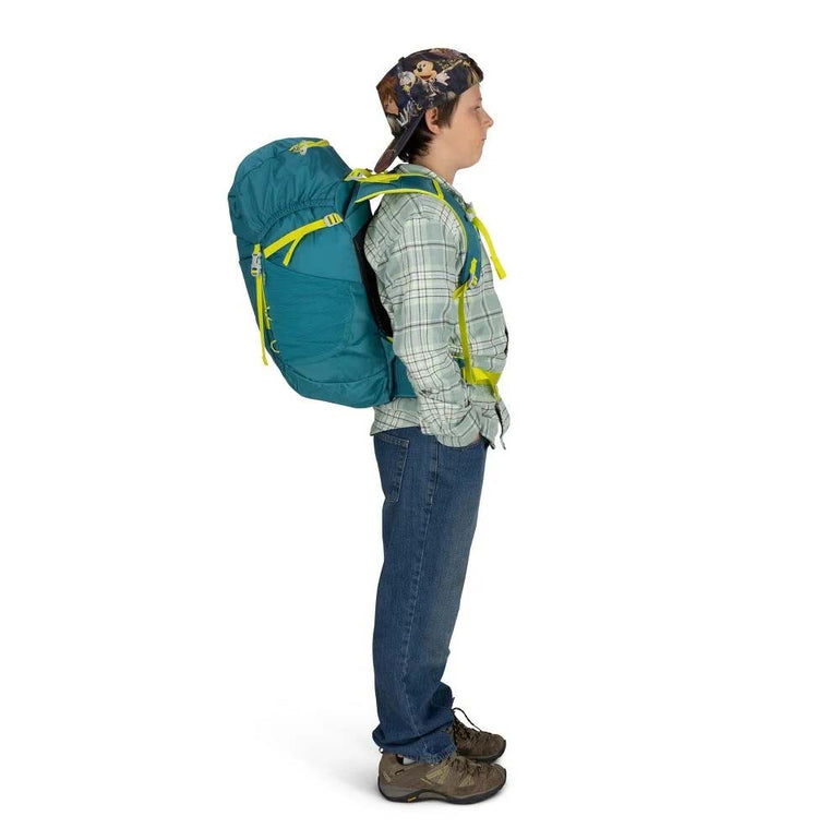 Osprey Backpacks Green Canopy Osprey Jet 28 Kids' Hiking Backpack
