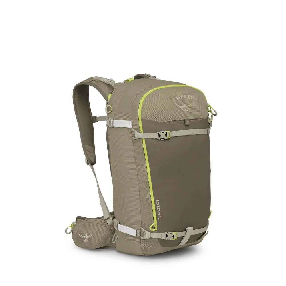 Osprey Backpacks Olive Tan-Earl Grey Osprey Soelden 32L Ski & Snowboard Backpack