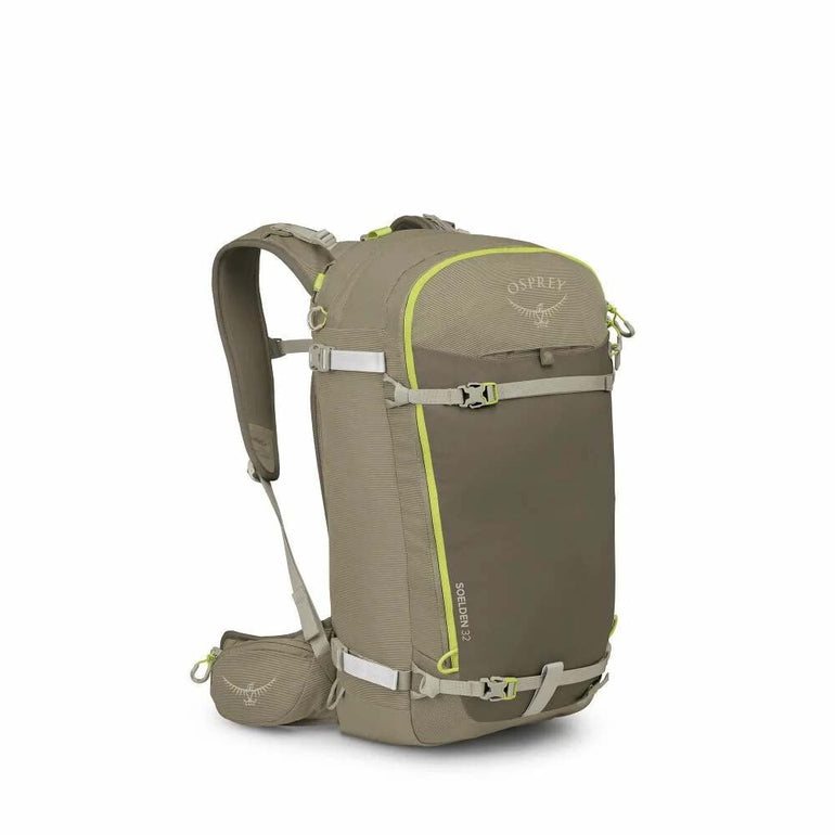 Osprey Backpacks Olive Tan-Earl Grey Osprey Soelden 32L Ski & Snowboard Backpack