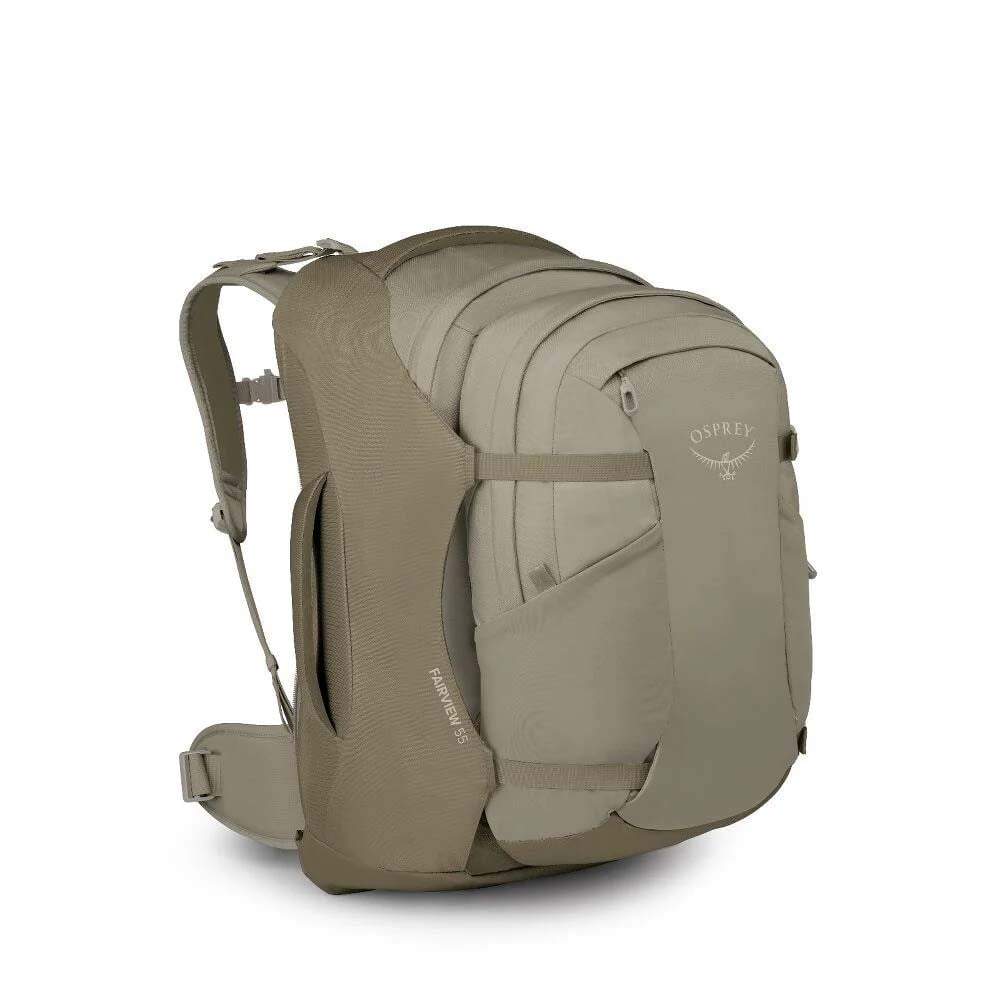 Osprey Backpacks Sawdust-Olive Tan Osprey Fairview 55 Travel Pack