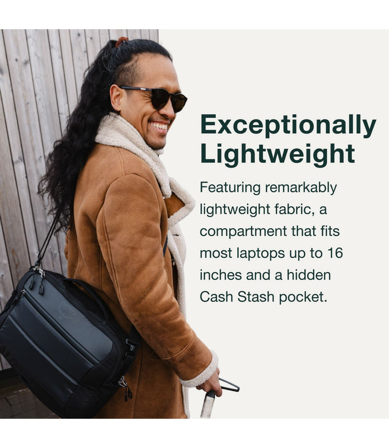 Osprey Briefcases Black Osprey Ozone Brief Travel Bag