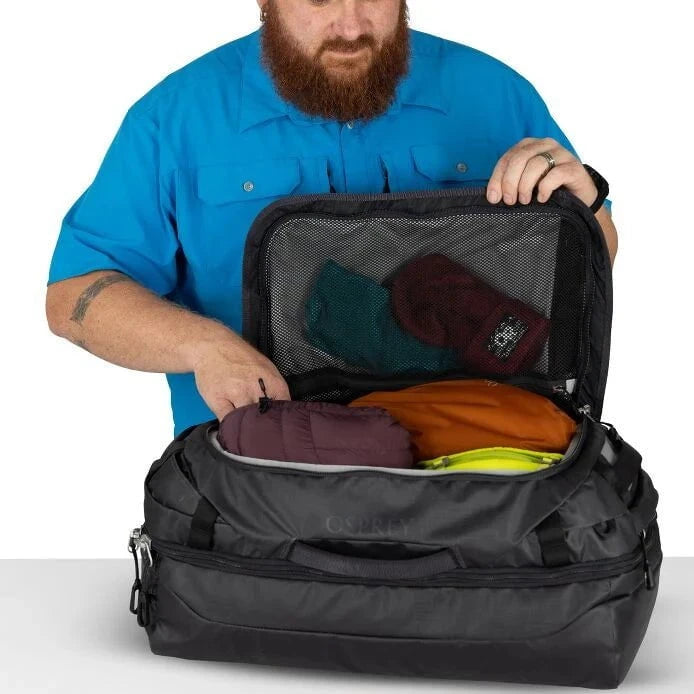 Osprey Duffles Raven Black/Black Osprey Transporter Squffel 44