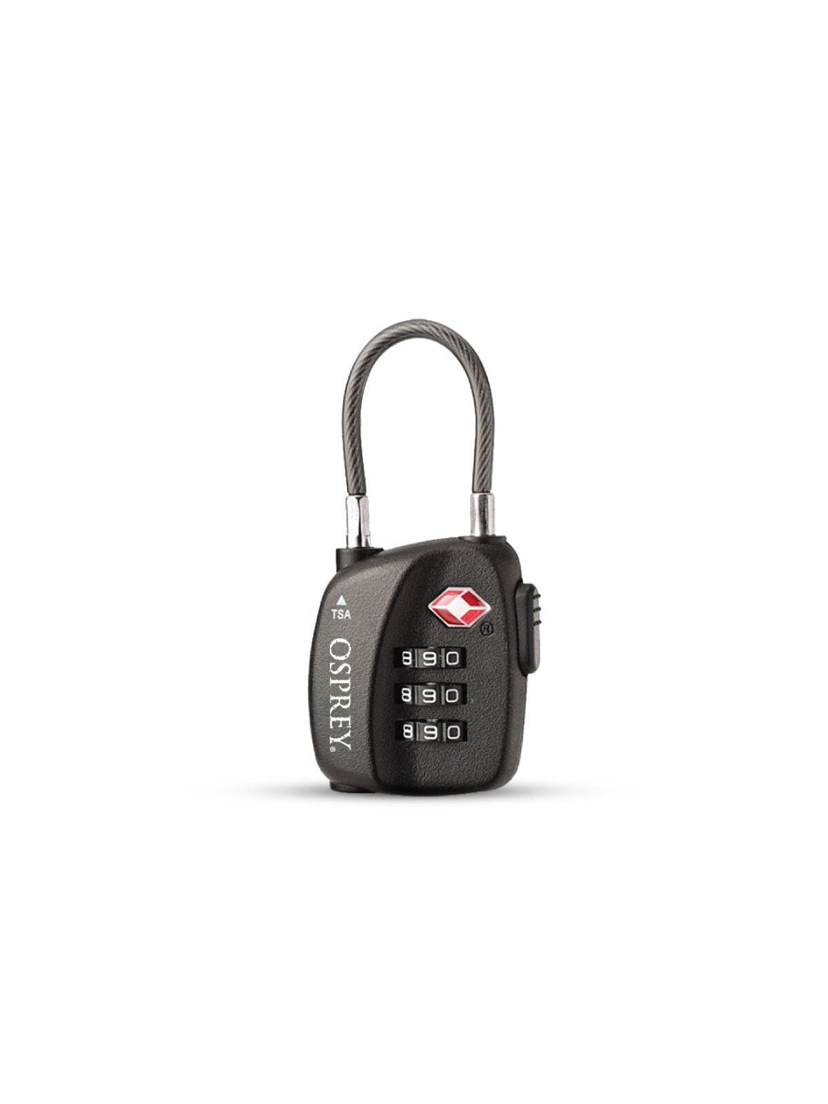 Osprey Locks Black Osprey Travel Sentry TSA 3 Dial Cable Lock