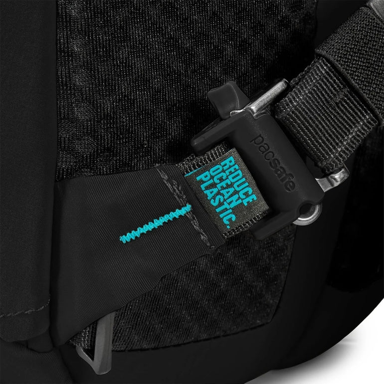 Pacsafe Backpacks Econyl Black Pacsafe ECO 25L Anti-Theft Backpack
