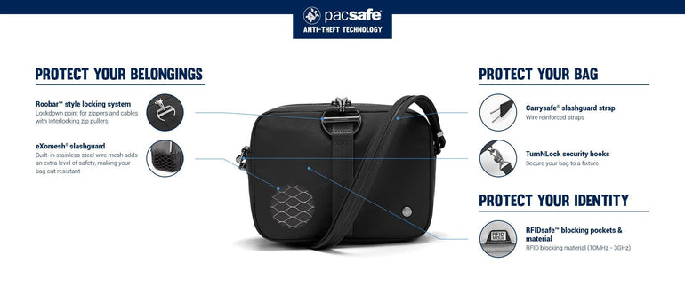 Pacsafe Cross-Body Bag Pacsafe Citysafe CX Anti-Theft Square Crossbody Bag