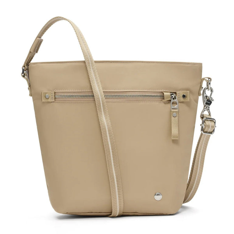 Pacsafe Cross-Body Bag Taupe Pacsafe W Anti-Theft Crossbody Bag