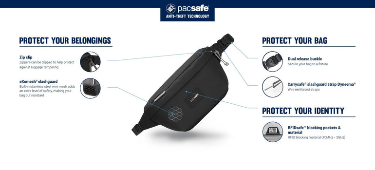 Pacsafe Sling Bag Pacsafe Go Anti-Theft Sling Pack