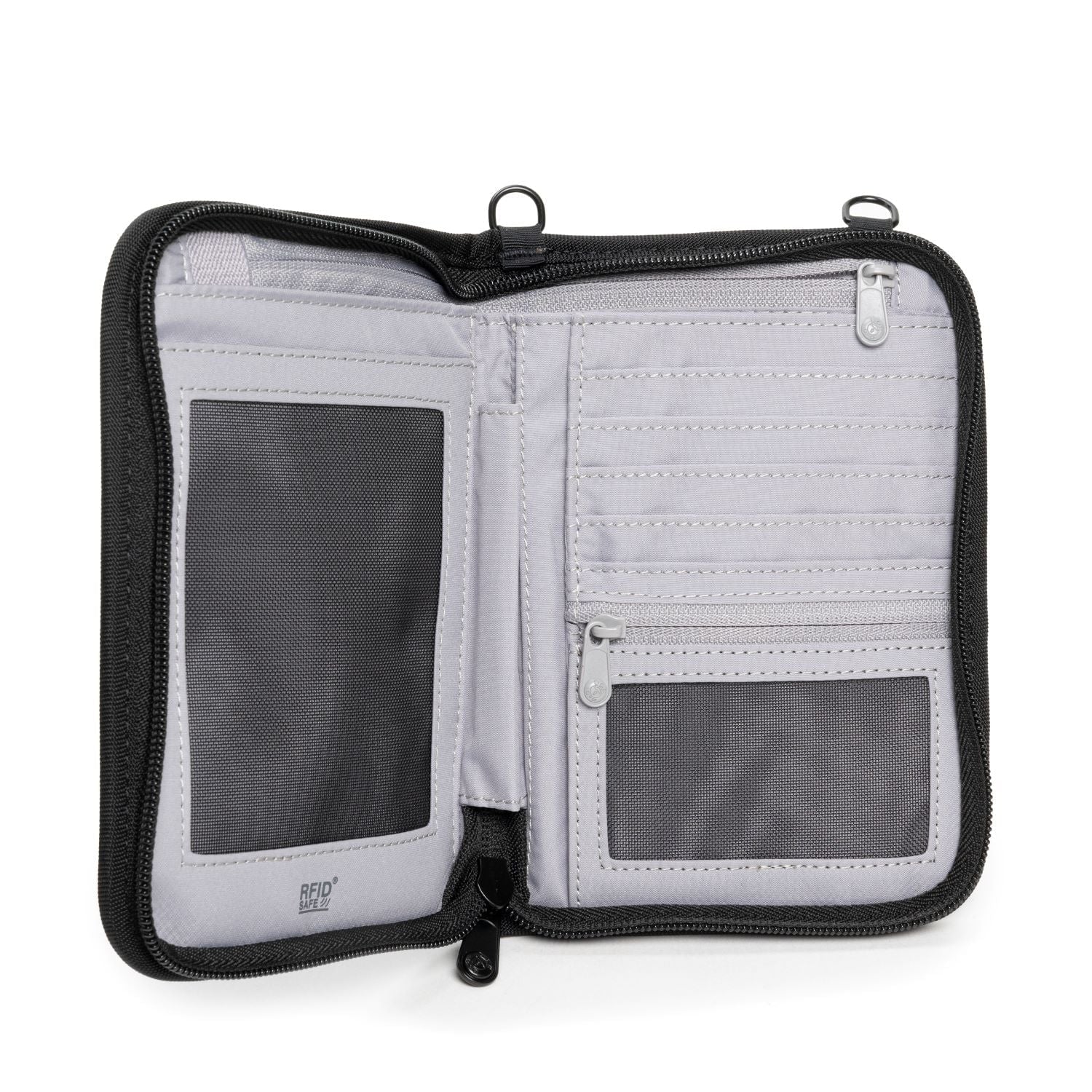 Pacsafe Wallets Black Pacsafe RFIDsafe V150 Anti-theft RFID Blocking Compact Organiser