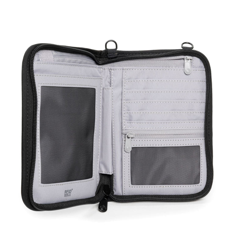 Pacsafe Wallets Black Pacsafe RFIDsafe V150 Anti-theft RFID Blocking Compact Organiser