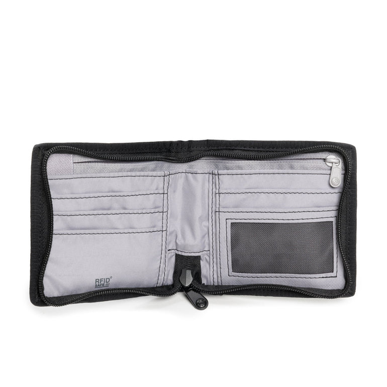Pacsafe Wallets Black Pacsafe RFIDsafe Z100 RFID Blocking Bi-Fold Wallet