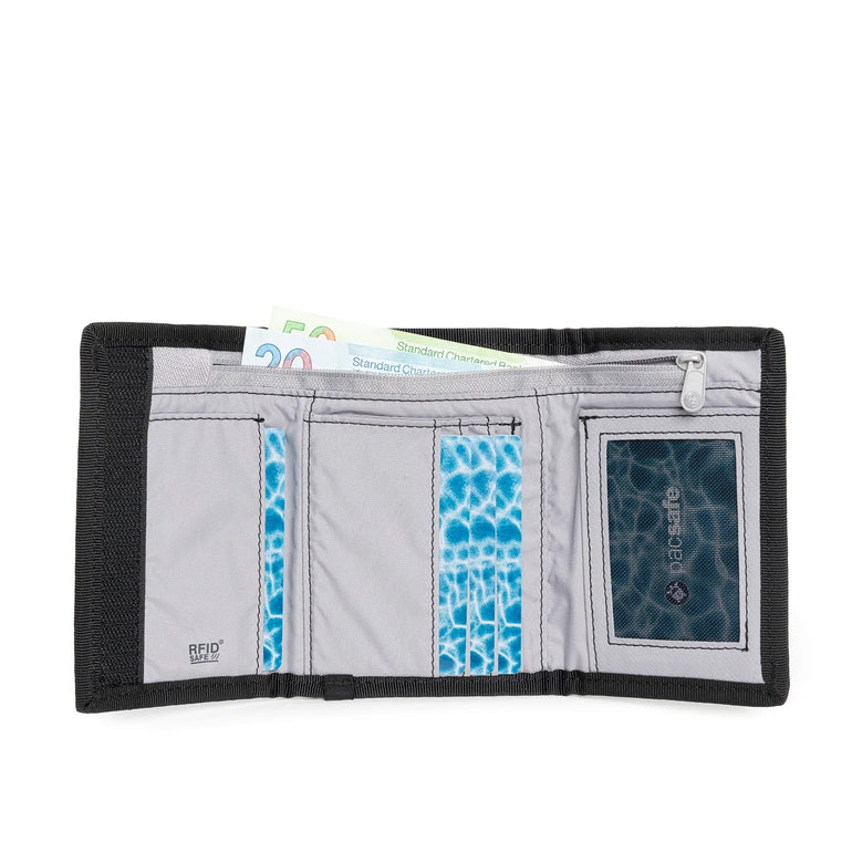 Pacsafe Wallets Black Pacsafe RFIDsafe Z50 RFID Blocking Trifold Wallet