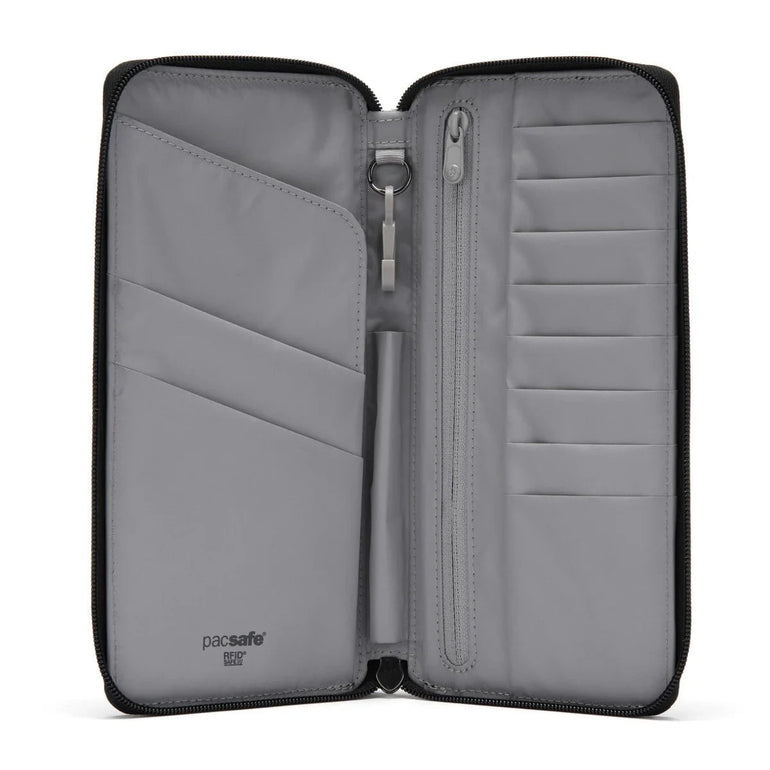 Pacsafe Wallets Jet Black Pacsafe RFIDsafe™ RFID Blocking Travel Wallet