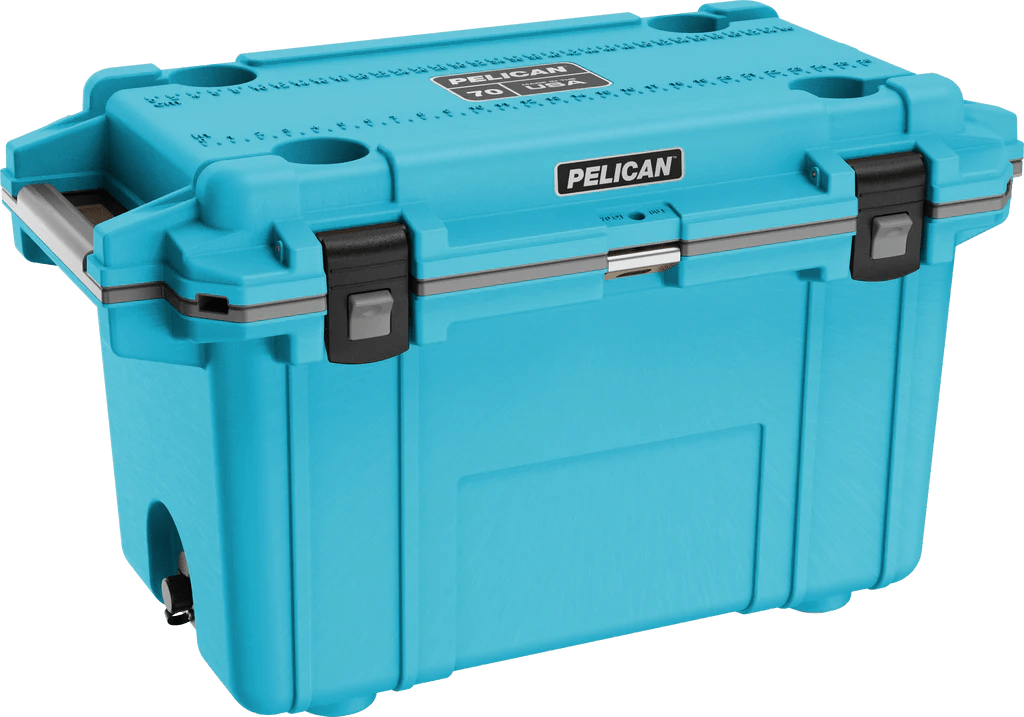 Pelican Coolers Cool Blue/Gray Pelican 70QT Elite Cooler
