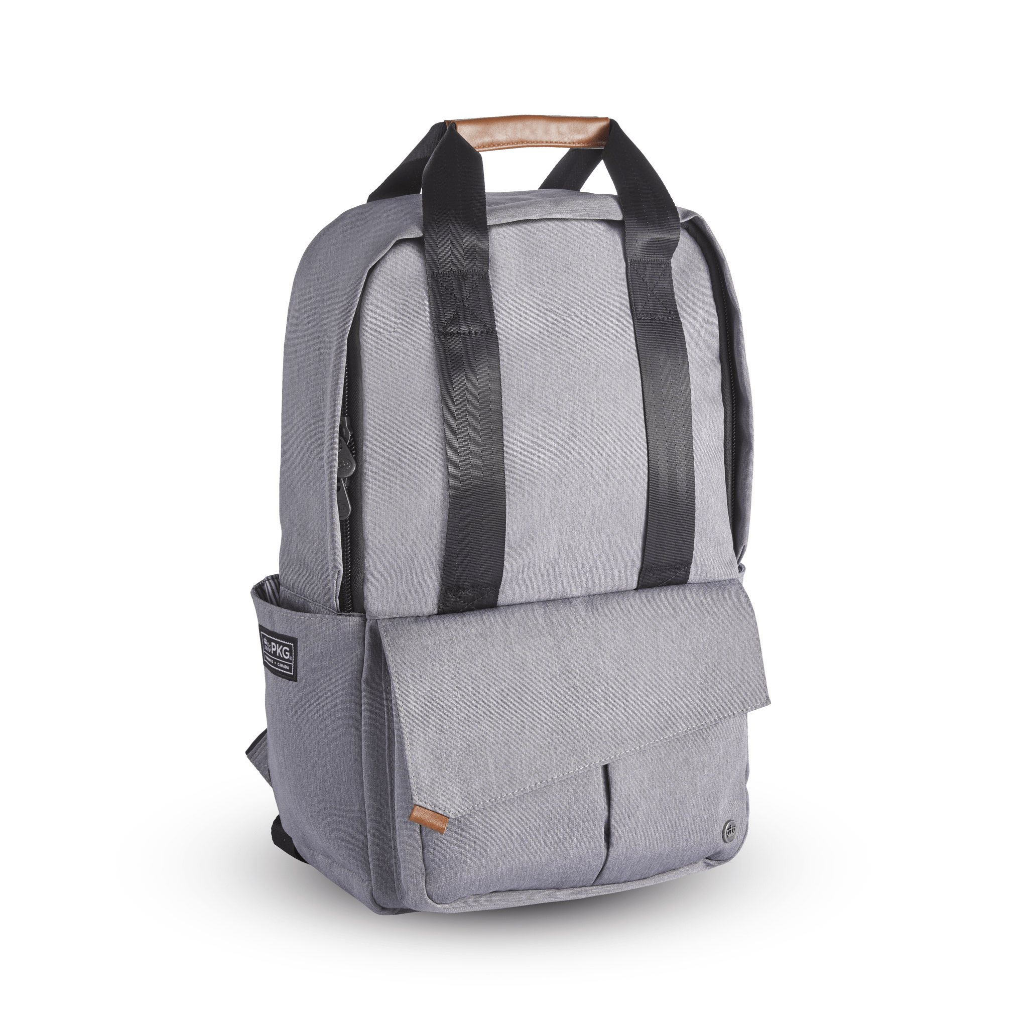 PKG Backpacks Dark Grey and Tan PKG Rosseau 19L Backpack