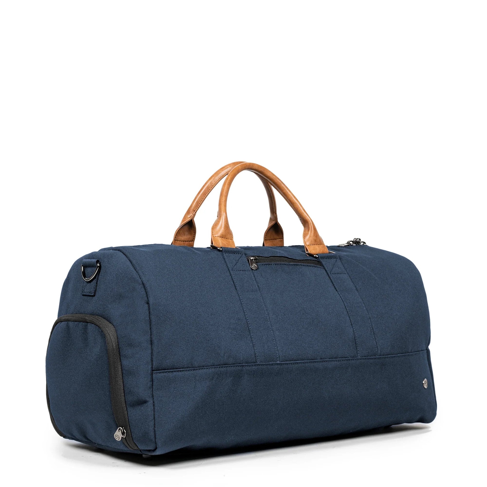 PKG Duffles Navy and Tan PKG Bishop 42L Duffel Bag