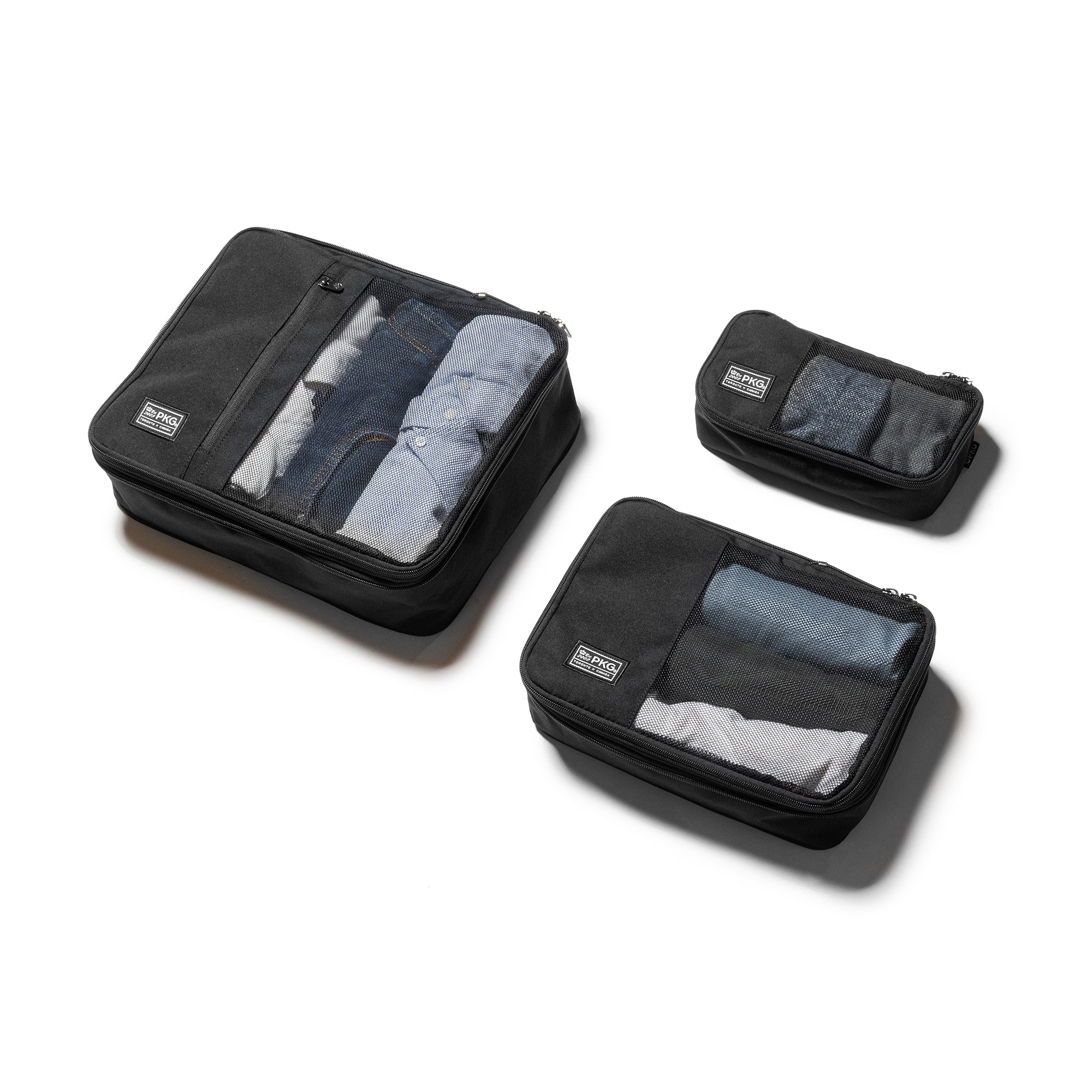 PKG Travel Accessories Black PKG UNION Compression Packing Cubes - 3 Pack