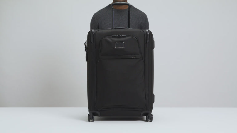 Tumi Alpha Medium Dual Access Expandable Checked Luggage - Grey Alloy