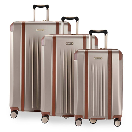 Ricardo Beverly Hills Luggage Champagne Ricardo Beverly Hills Montecito 2.0 Hardside Expandable Spinner 3-Piece Luggage Set