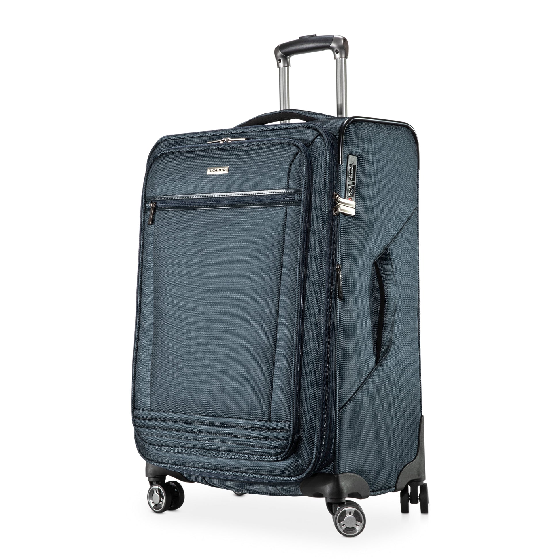 Ricardo Beverly Hills Luggage Storm Blue Ricardo Beverly Hills Avalon 24" Medium Check-In Expandable Spinner Luggage